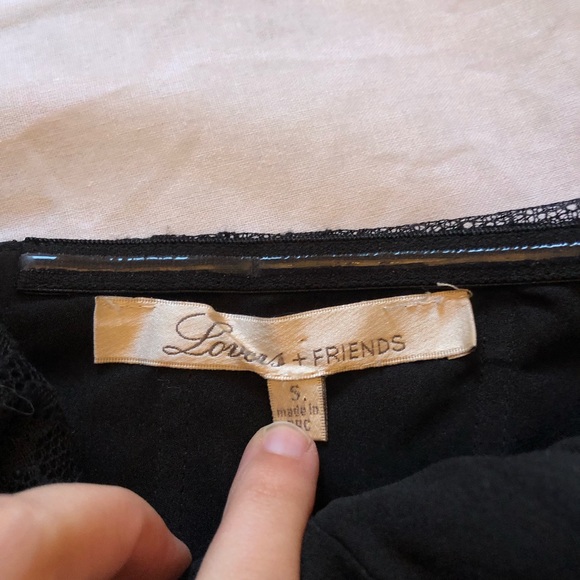 Lovers + Friends Lush Lace Dress Black Size Small - Picture 4 of 7